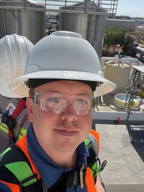 A Rust field engineer on site in the 2010s